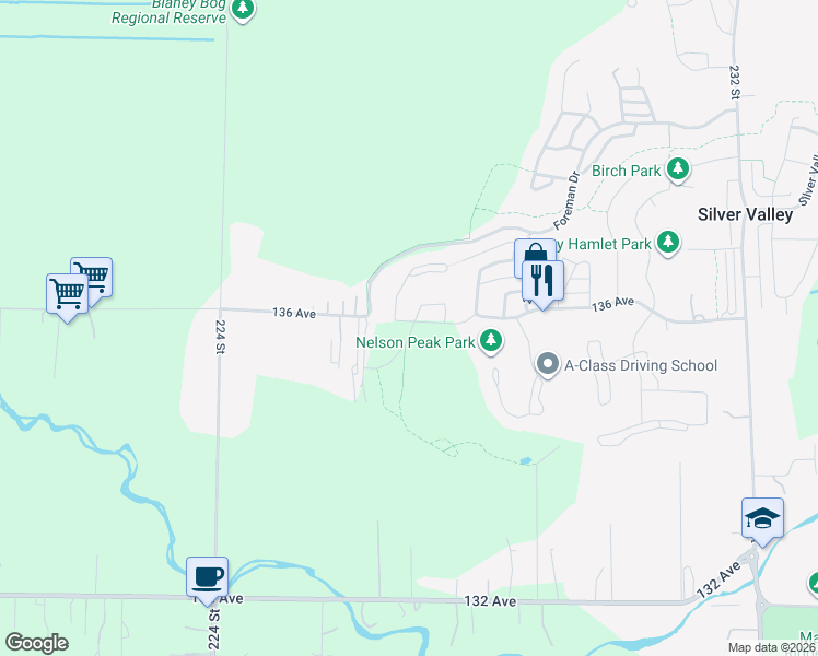 map of restaurants, bars, coffee shops, grocery stores, and more near in Maple Ridge