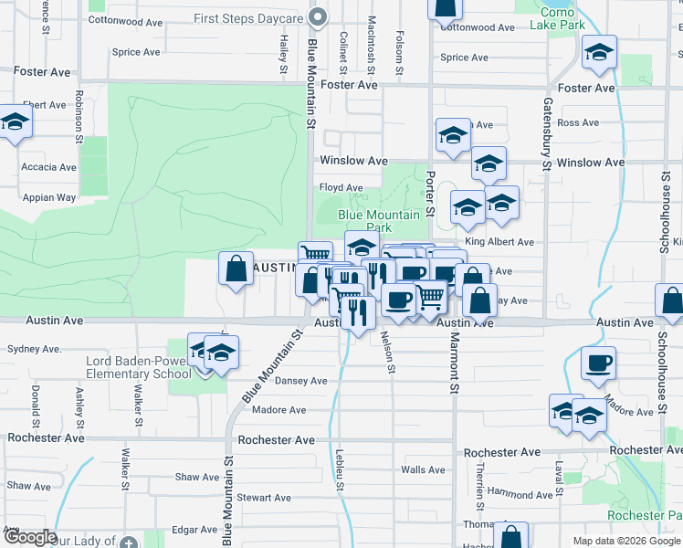 map of restaurants, bars, coffee shops, grocery stores, and more near 988 Howie Avenue in Coquitlam