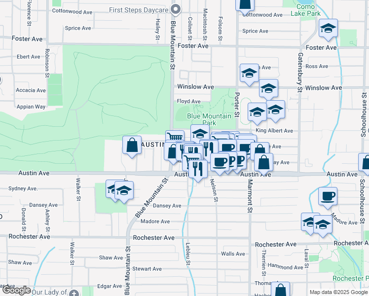 map of restaurants, bars, coffee shops, grocery stores, and more near 970 Howie Avenue in Coquitlam