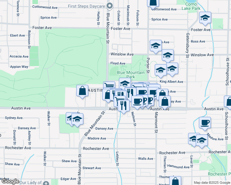 map of restaurants, bars, coffee shops, grocery stores, and more near 976 Howie Avenue in Coquitlam