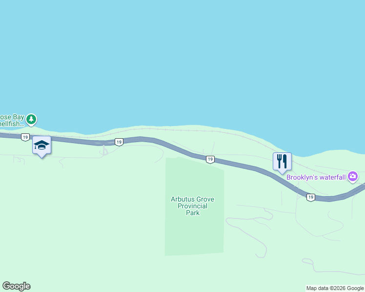 map of restaurants, bars, coffee shops, grocery stores, and more near 8584 Rumming Road in Lantzville