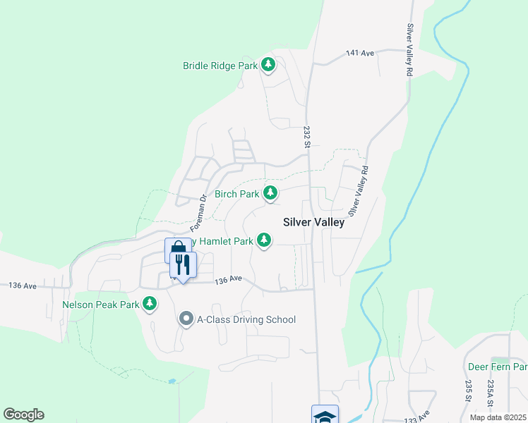 map of restaurants, bars, coffee shops, grocery stores, and more near 109 230A Street in Maple Ridge