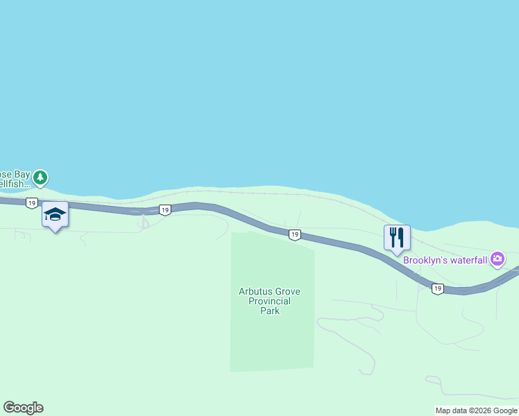 map of restaurants, bars, coffee shops, grocery stores, and more near 8584 Rumming Road in Lantzville
