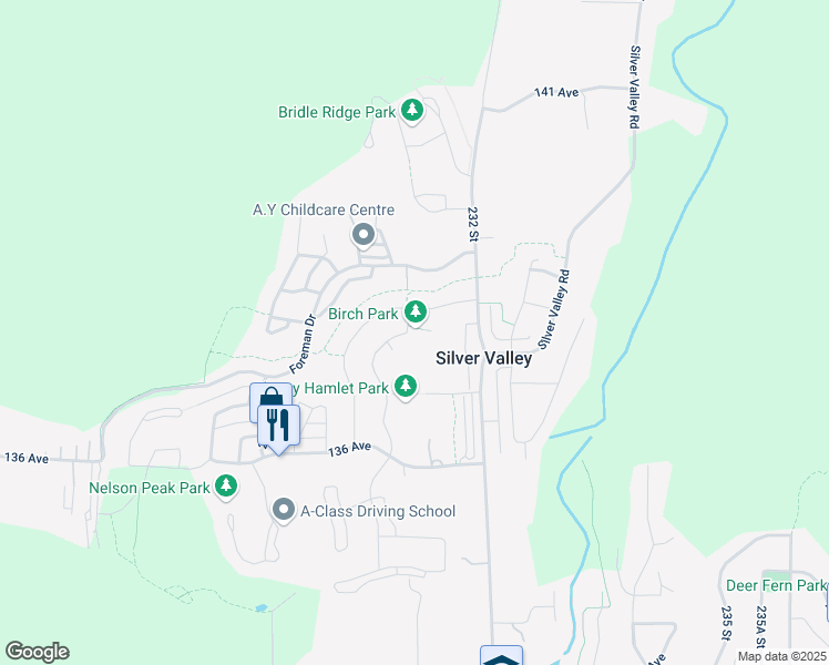 map of restaurants, bars, coffee shops, grocery stores, and more near 109 230A Street in Maple Ridge