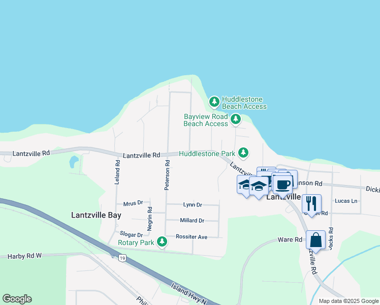 map of restaurants, bars, coffee shops, grocery stores, and more near 7094 Sebastion Road in Nanaimo