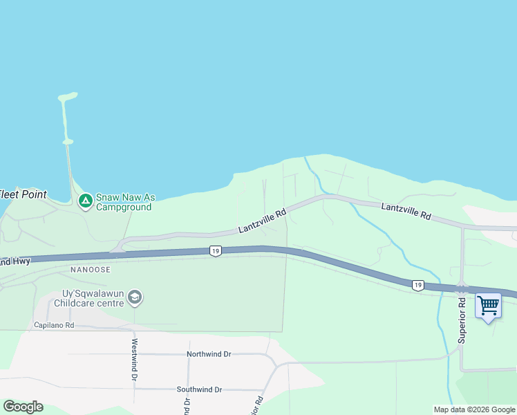 map of restaurants, bars, coffee shops, grocery stores, and more near 7900 Lantzville Road in Lantzville