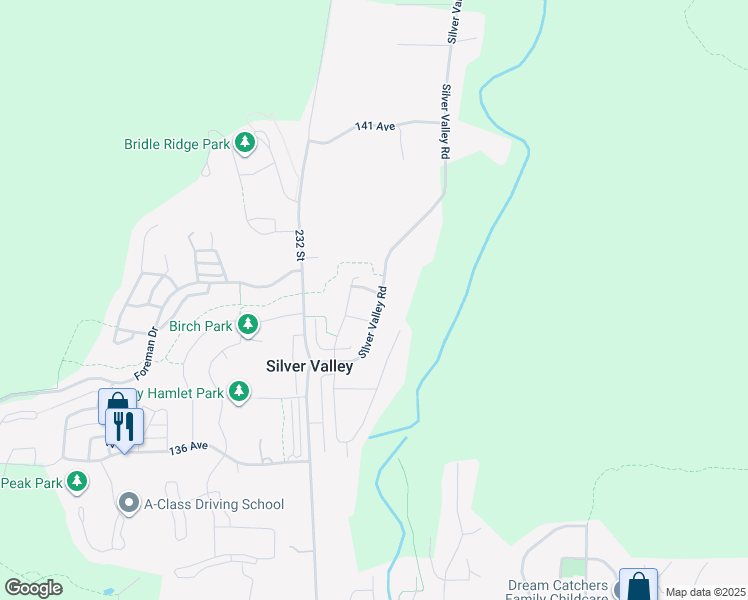 map of restaurants, bars, coffee shops, grocery stores, and more near 23310 138B Avenue in Maple Ridge