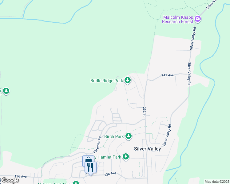 map of restaurants, bars, coffee shops, grocery stores, and more near 14033 230 Street in Maple Ridge