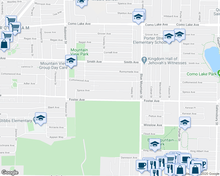 map of restaurants, bars, coffee shops, grocery stores, and more near 835 Sprice Avenue in Coquitlam