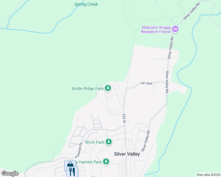map of restaurants, bars, coffee shops, grocery stores, and more near 14107 Mier Drive in Maple Ridge