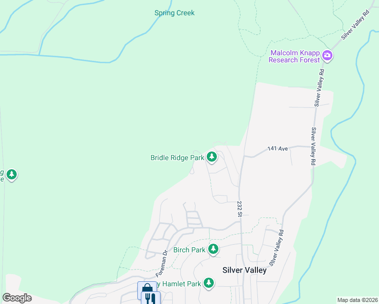 map of restaurants, bars, coffee shops, grocery stores, and more near 14119 230 Street in Maple Ridge