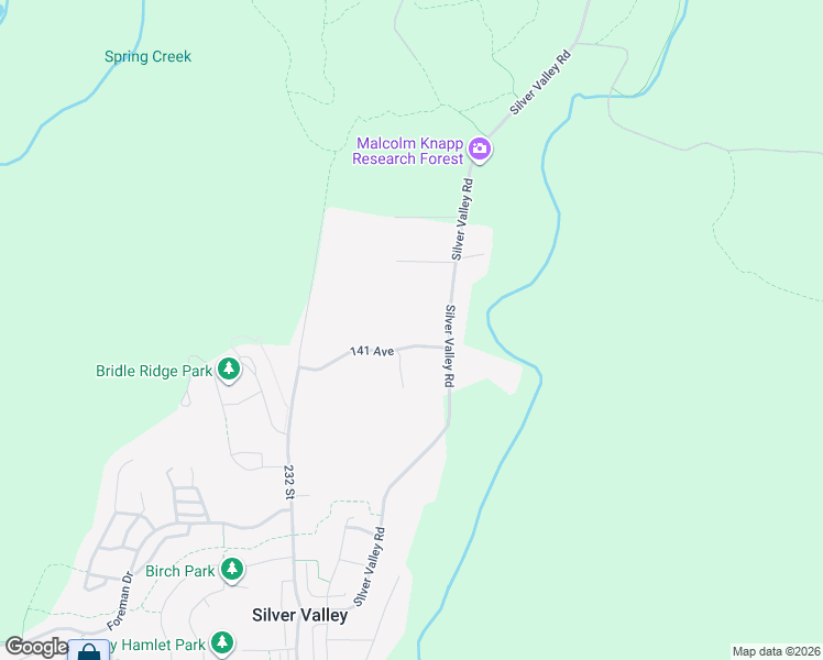 map of restaurants, bars, coffee shops, grocery stores, and more near 14201 Silver Valley Road in Maple Ridge