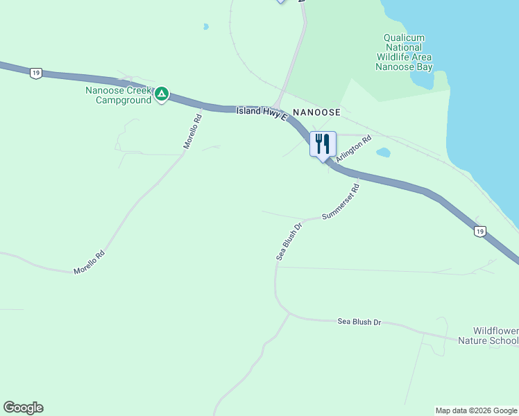 map of restaurants, bars, coffee shops, grocery stores, and more near 2347 Summerset Road in Nanoose Bay