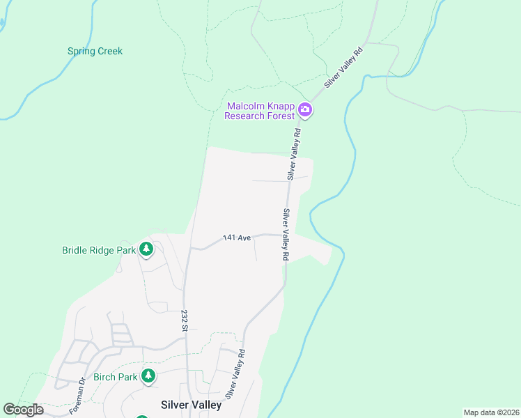 map of restaurants, bars, coffee shops, grocery stores, and more near 14201 Silver Valley Road in Maple Ridge