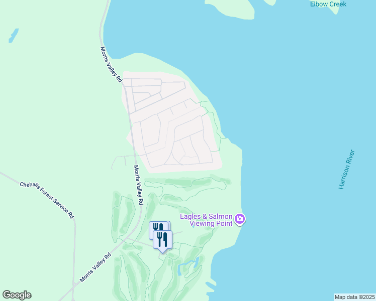 map of restaurants, bars, coffee shops, grocery stores, and more near 14500 Morris Valley Road in Harrison Mills