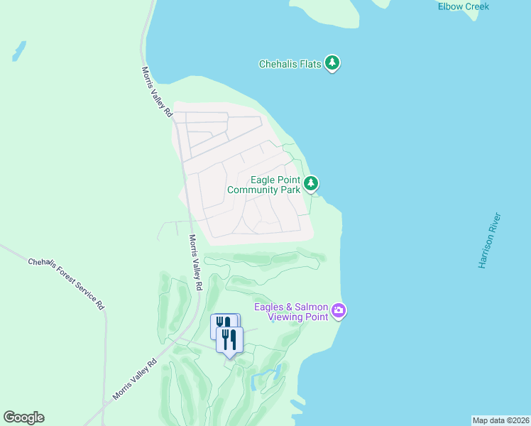 map of restaurants, bars, coffee shops, grocery stores, and more near 14500 Morris Valley Road in Harrison Mills
