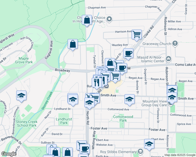 map of restaurants, bars, coffee shops, grocery stores, and more near 738 Farrow Street in Coquitlam