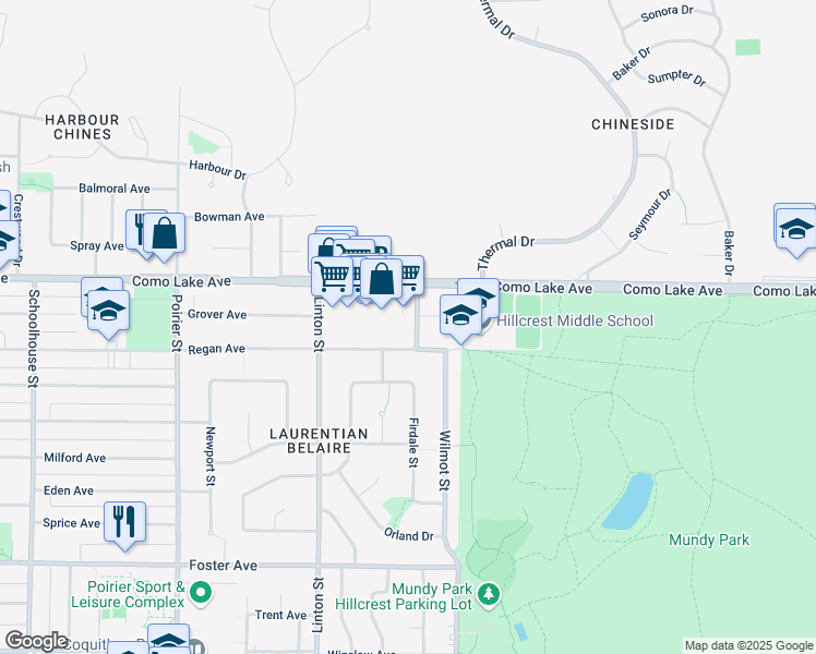 map of restaurants, bars, coffee shops, grocery stores, and more near 748 Montrose Street in Coquitlam