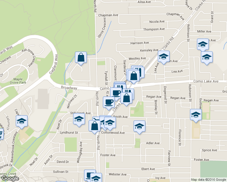 map of restaurants, bars, coffee shops, grocery stores, and more near in Coquitlam
