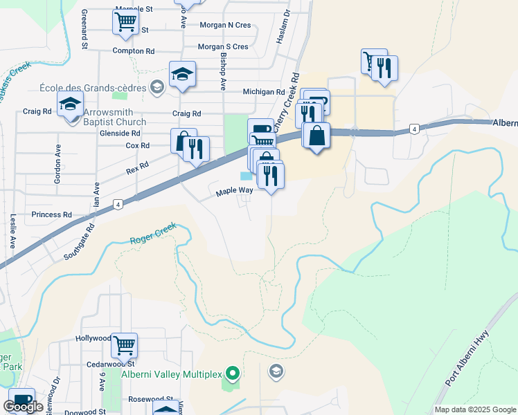 4890 Cherry Creek Road, Port Alberni BC Walk Score