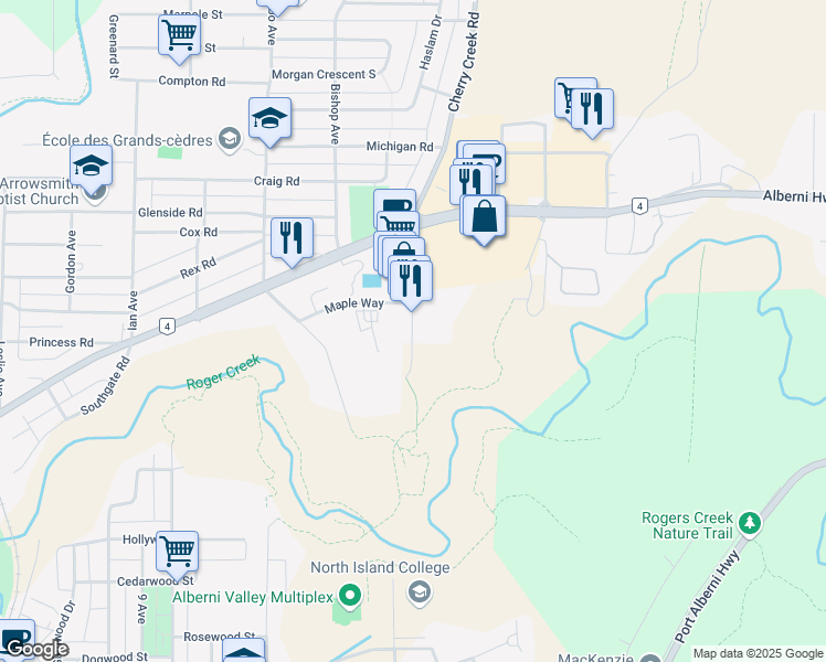 4905 Cherry Creek Road, Port Alberni BC Walk Score