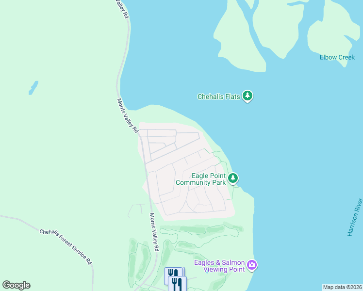 map of restaurants, bars, coffee shops, grocery stores, and more near 14550 Morris Valley Road in Harrison Mills