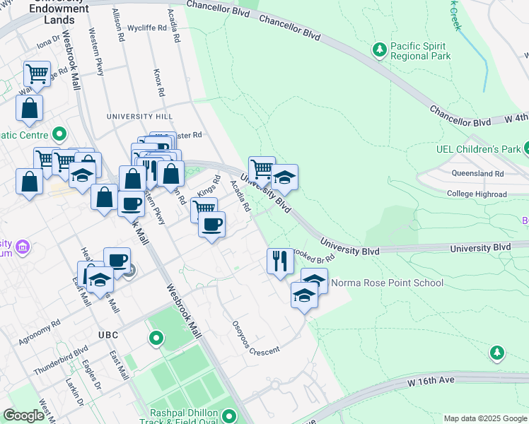 Shortcut Road, University Endowment Lands BC Walk Score