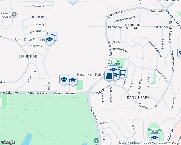 map of restaurants, bars, coffee shops, grocery stores, and more near 834 Lighthouse Court in Coquitlam