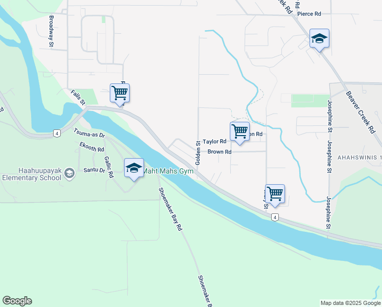 map of restaurants, bars, coffee shops, grocery stores, and more near 5080 Golden Street in Port Alberni
