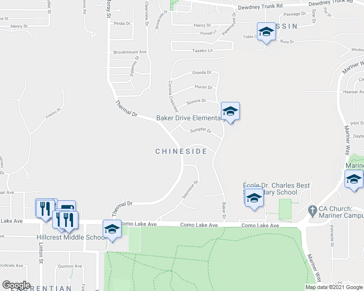 map of restaurants, bars, coffee shops, grocery stores, and more near 937 Thermal Drive in Coquitlam