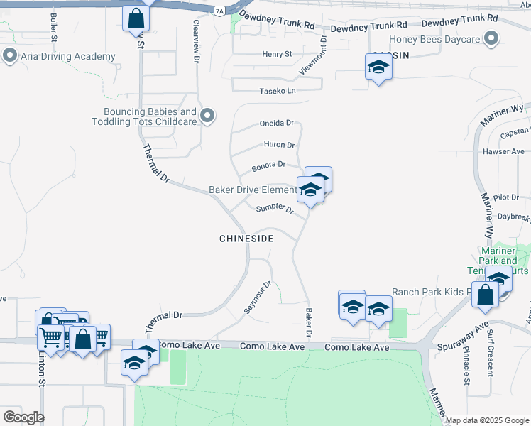map of restaurants, bars, coffee shops, grocery stores, and more near 2318 Sumpter Drive in Coquitlam