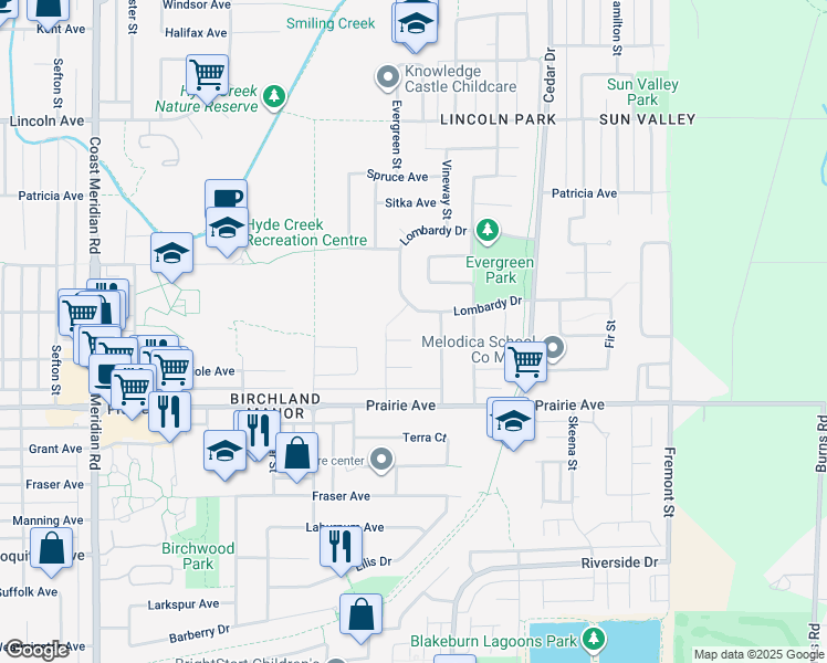 map of restaurants, bars, coffee shops, grocery stores, and more near 1066 Bernard Place in Port Coquitlam