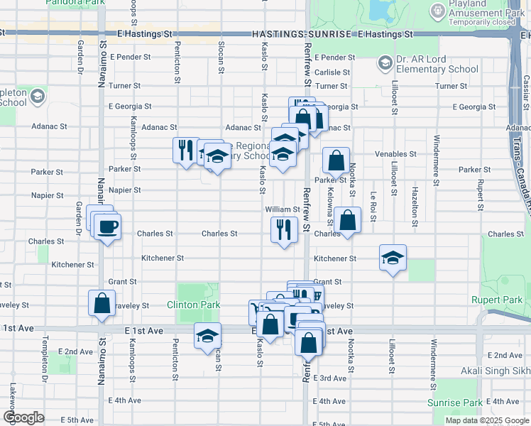 1206 Kaslo Street, Vancouver BC Walk Score