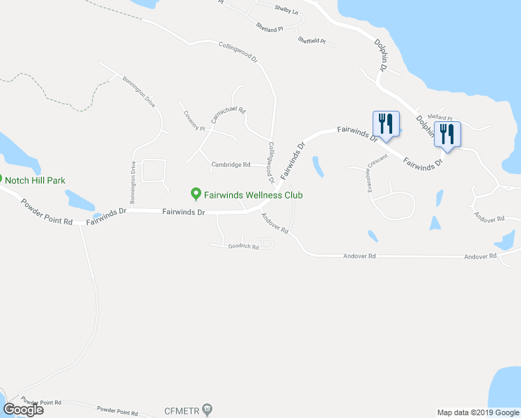 map of restaurants, bars, coffee shops, grocery stores, and more near 2568 Andover Road in Nanoose Bay