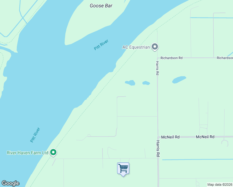 map of restaurants, bars, coffee shops, grocery stores, and more near 15000 Patrick Road in Pitt Meadows