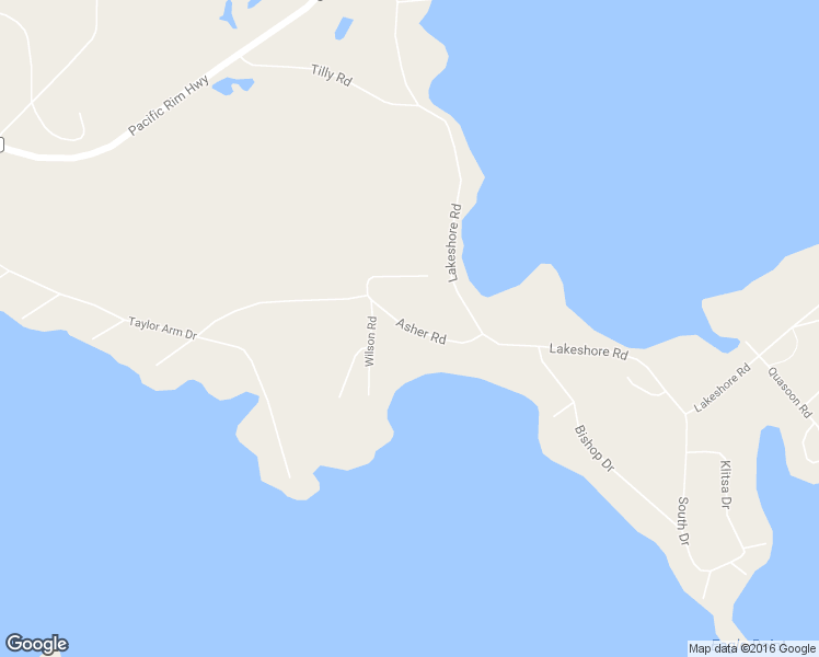 map of restaurants, bars, coffee shops, grocery stores, and more near 10550 Asher Road in Port Alberni