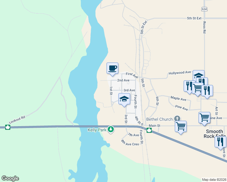 85 1st Street, Smooth Rock Falls ON Walk Score
