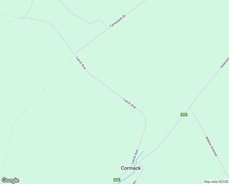 map of restaurants, bars, coffee shops, grocery stores, and more near Larch Avenue in Cormack