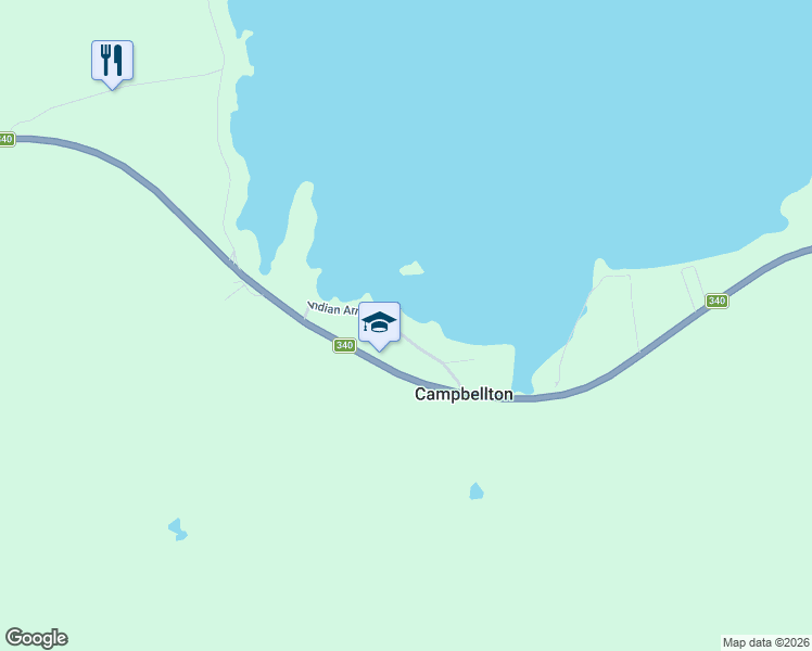 map of restaurants, bars, coffee shops, grocery stores, and more near 8 Indian Arm Road in Campbellton