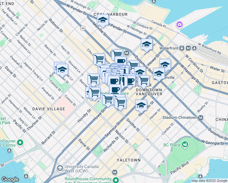800 Hornby Street, Vancouver BC Walk Score