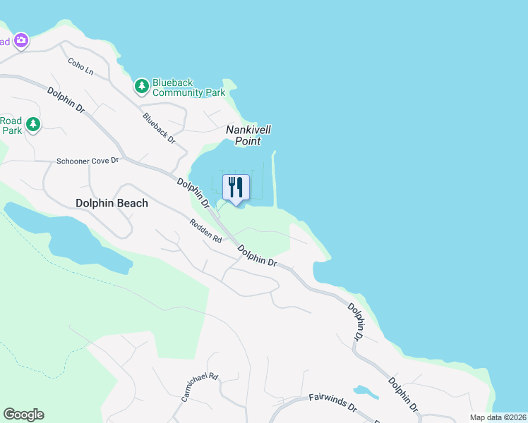 map of restaurants, bars, coffee shops, grocery stores, and more near 3555 Outrigger Road in Nanoose Bay