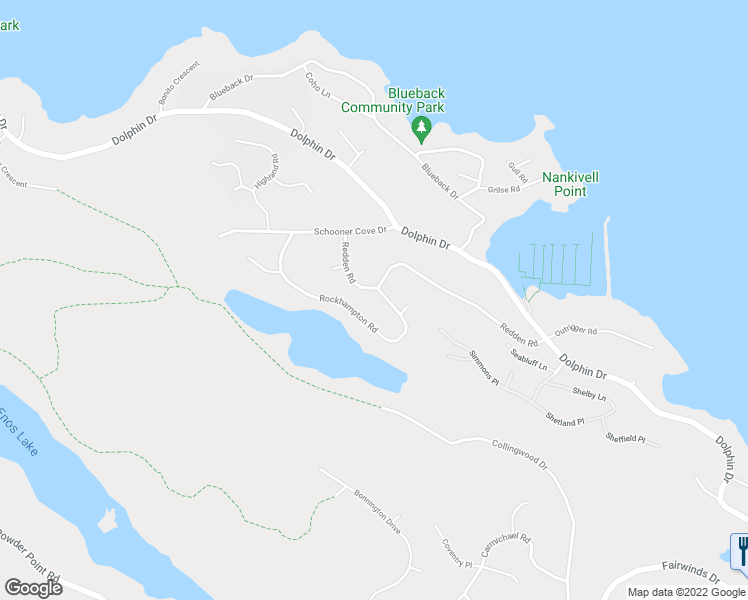 map of restaurants, bars, coffee shops, grocery stores, and more near 3401 Rockhampton Road in Nanoose Bay