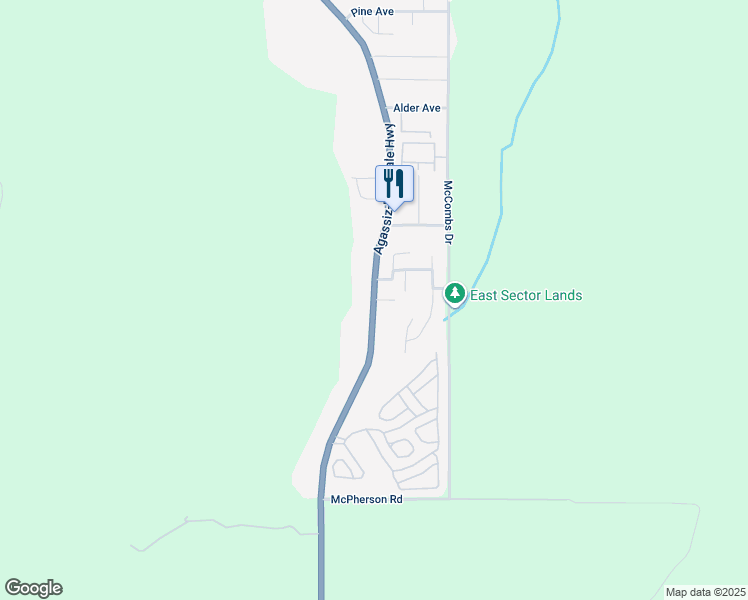 map of restaurants, bars, coffee shops, grocery stores, and more near Willow Place in Harrison Hot Springs
