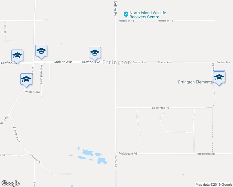 map of restaurants, bars, coffee shops, grocery stores, and more near 1392 Leffler Road in Errington