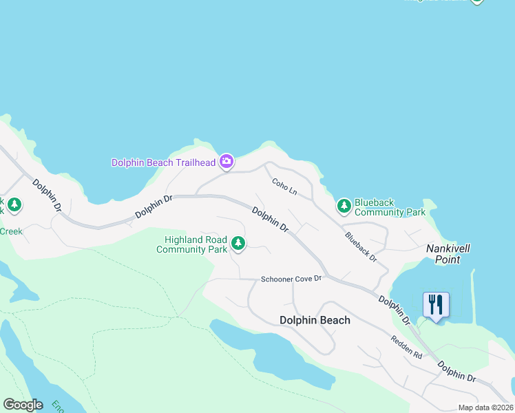 map of restaurants, bars, coffee shops, grocery stores, and more near 1929 Sea Otter Place in Nanoose Bay