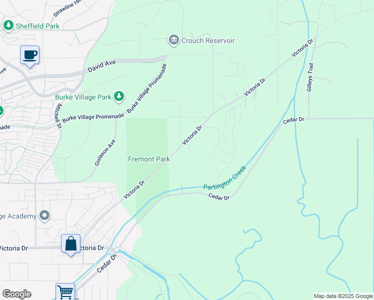 map of restaurants, bars, coffee shops, grocery stores, and more near 3632 Victoria Drive in Coquitlam