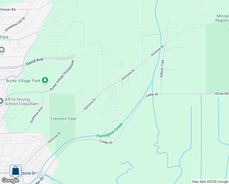 map of restaurants, bars, coffee shops, grocery stores, and more near 1330 Wellon Street in Coquitlam