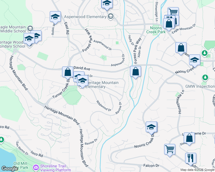 map of restaurants, bars, coffee shops, grocery stores, and more near 8 Greystone Place in Port Moody
