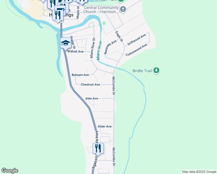 map of restaurants, bars, coffee shops, grocery stores, and more near 356 Chestnut Avenue in Harrison Hot Springs