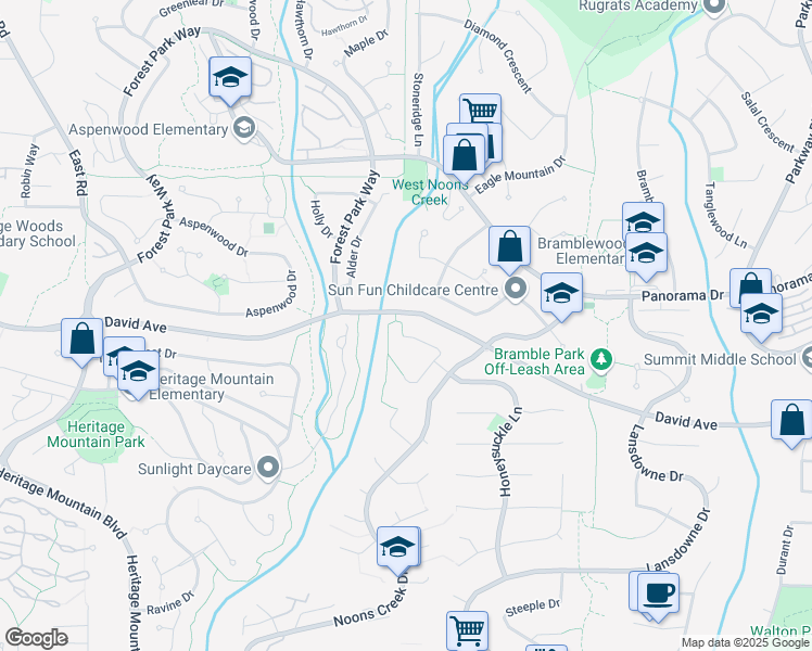 map of restaurants, bars, coffee shops, grocery stores, and more near 1422 Magnolia Place in Coquitlam